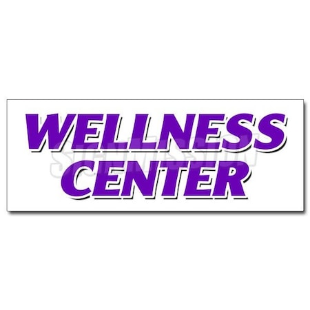 WELLNESS CENTER DECAL Sticker Chiropractic Chiropractor Fitness Center